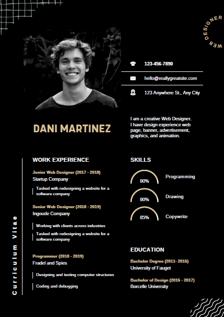 CV 11 - Professional Resume Template - Editable & Modern Design