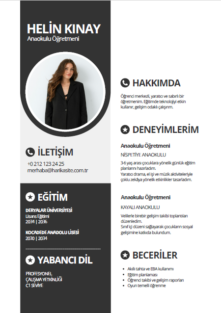 CV 13 - Professional Resume Template - Editable & Modern Design