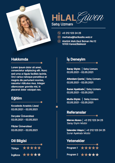 CV 16 - Professional Resume Template - Editable & Modern Design