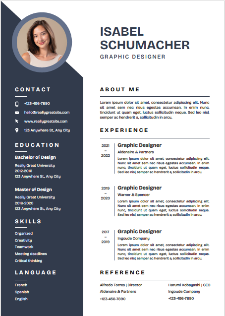 CV 3 - Professional Resume Template - Editable & Modern Design
