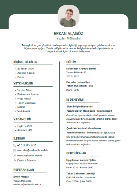 CV 6 - Professional Resume Template - Editable & Modern Design