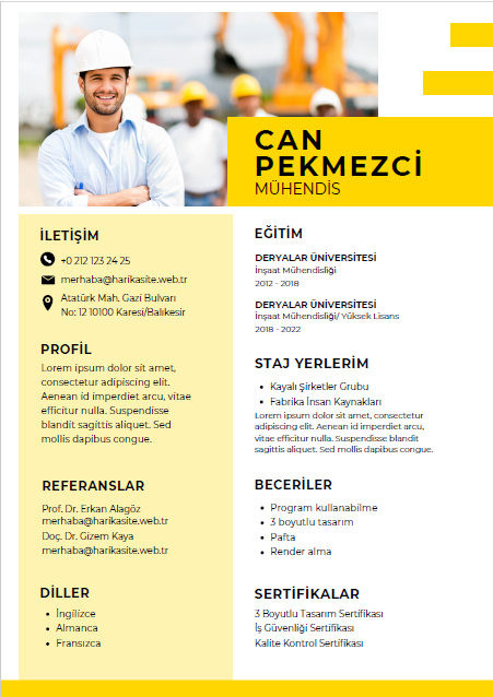 CV 15 - Professional Resume Template - Editable & Modern Design