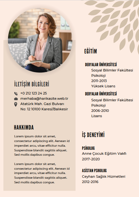 CV 5 - Professional Resume Template - Editable & Modern Design